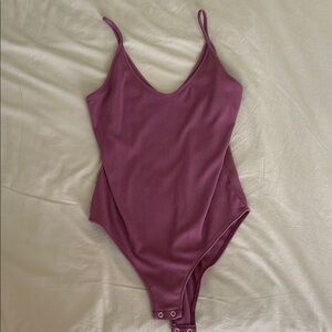 Ribbed bodysuit - Purple